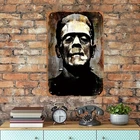 Frankenstein Monster Vintage Wall Art Tin Metal Signs Home Décor 8x12 Durable Ti