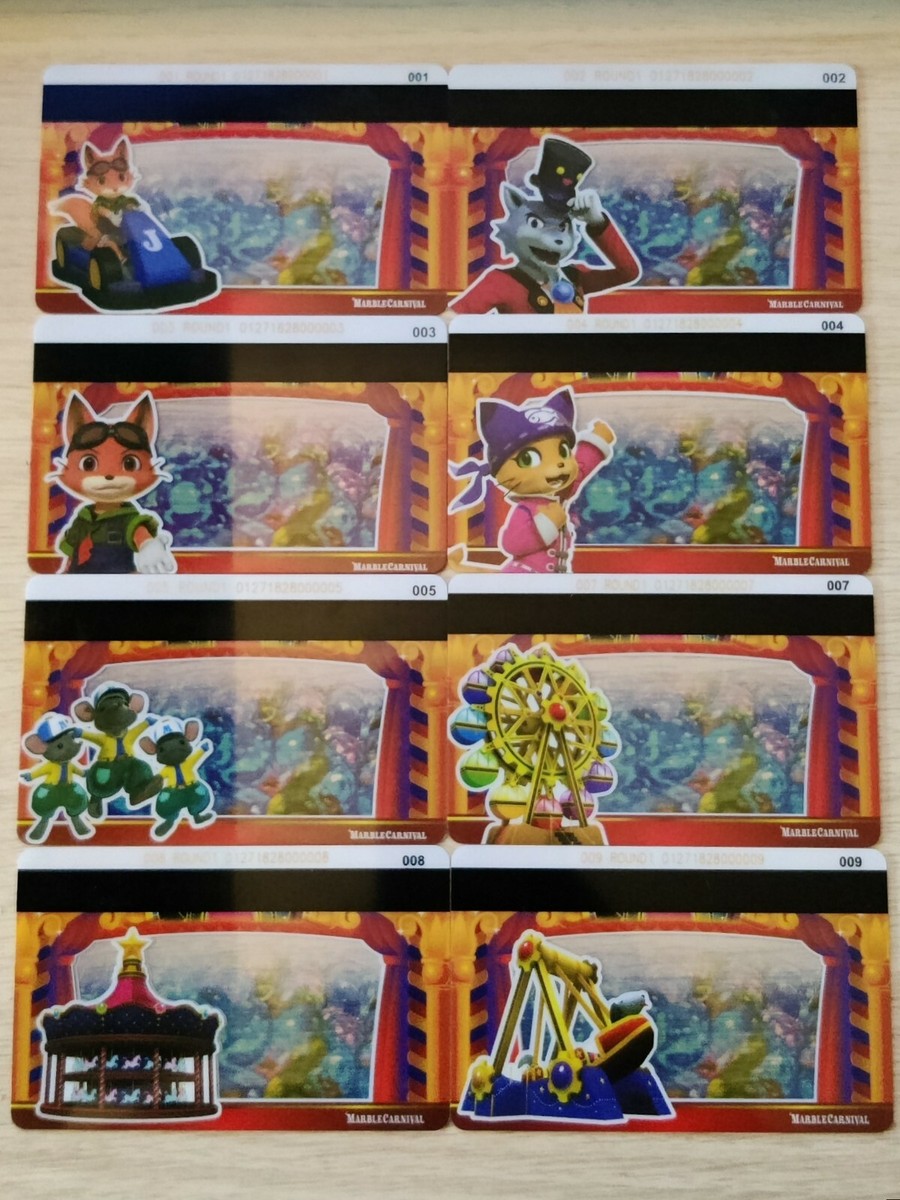 メダルゲーム マーブルカーニバル カード LETS COMPLETE THE