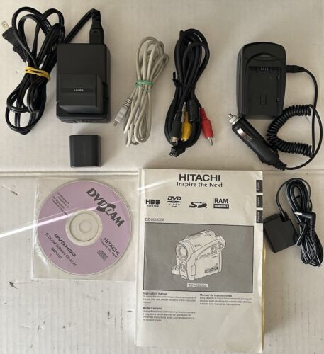 Hitachi DZ-HS500A DVD/HDD 30x Zoom Hybrid Video Camera Recorder Camcorder - Picture 19 of 20