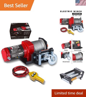 Rock-Hulk LT2000 Electric Winch - The Ultimate 2000lb Off-Road Towing Solution