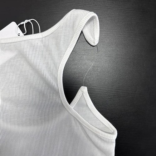 NEW Y/project Vest Ribbed Cami Tank Invisible Strap Design Sleeveless Women Tops - Picture 4 of 9