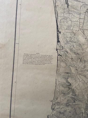 Karte von San Francisco 1868 US Coast Survey Benjamin Peirce 22"" x 32"" USC & GS - Bild 7 von 17