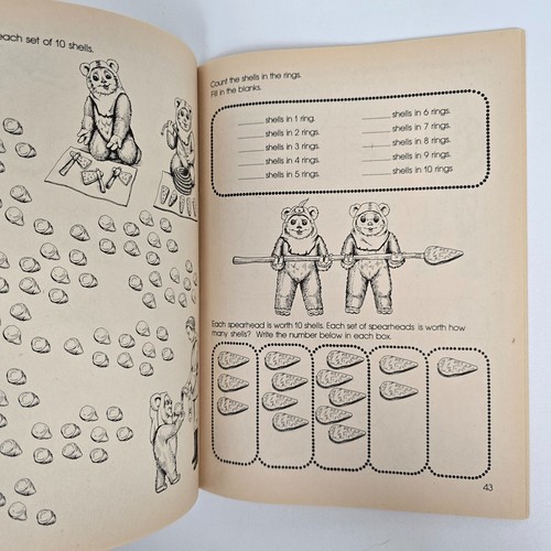 VTG Star Wars Return of the Jedi Reading and Writing & Math ROTJ Workbooks 1983 - Picture 11 of 20