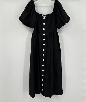 Pomander Place by Tuckernuck Black Alexis Midi Dress sz XS Button Front Linen | eBay Pomander Place by Tuckernuck Black Alexis Midi Dress sz XS Button Front Linen | eBay