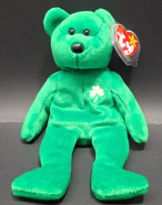 TY Beanie Baby - ERIN the Irish Bear 8.5 inch DOB March 17, 1997
