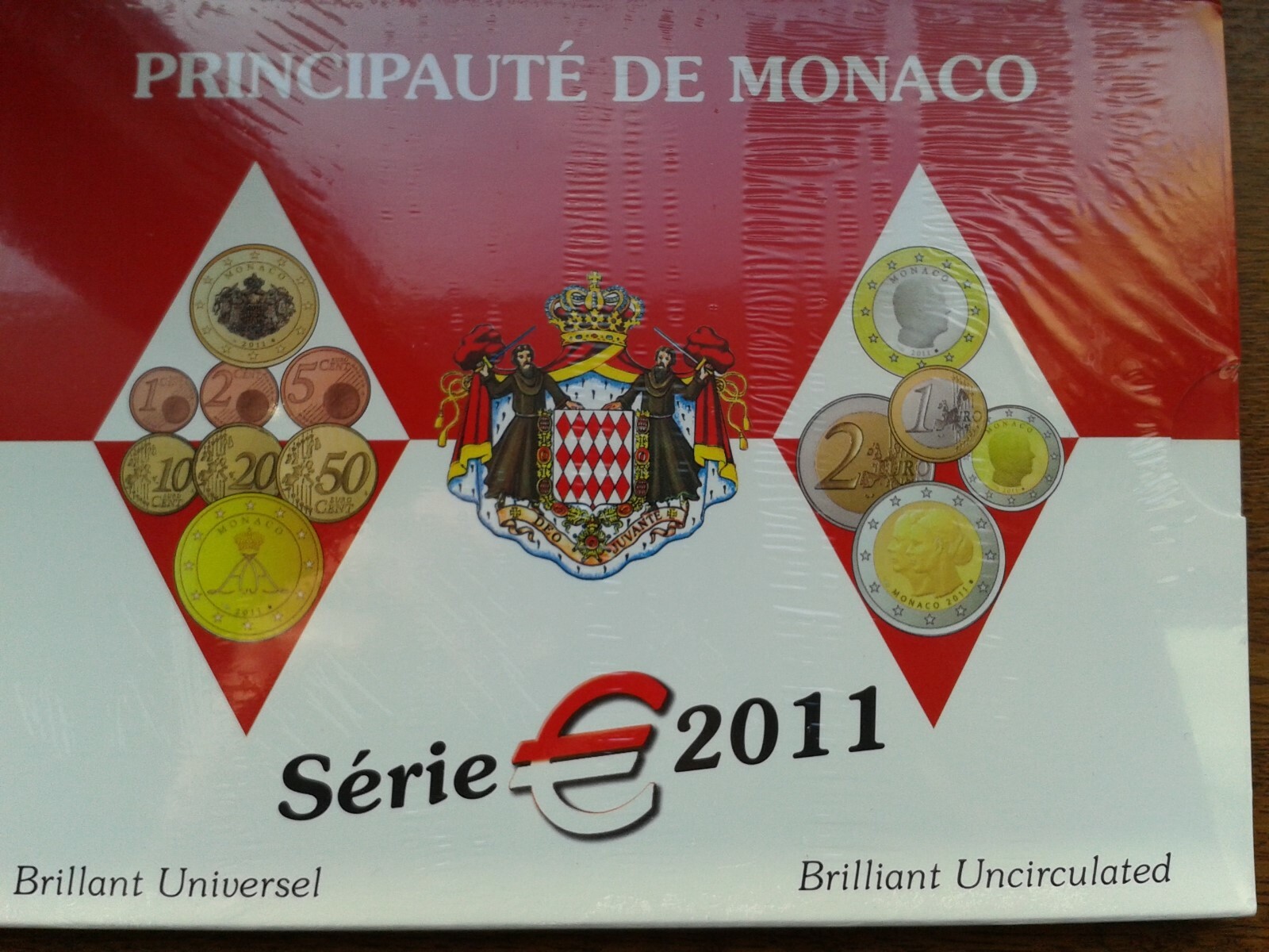 monaco coffret bu 2011 avec 2 euros mariage (7000 exemplaires)