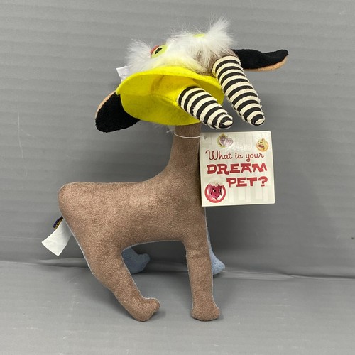 Dakin Dream Pets Billy The Goat Plush Kids Toys With Yellow Hat Velour Vintage - Picture 2 of 8