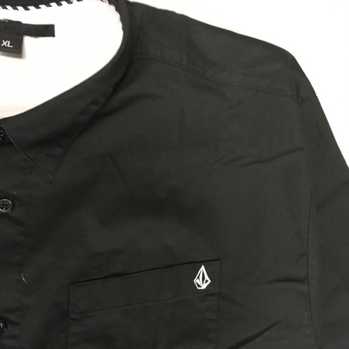 Volcom X Factor Solid Long Sleeve Shirt Black size S,XL. - Picture 3 of 3