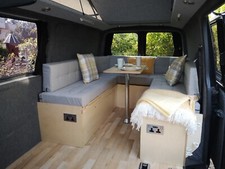Campervan U Shape Sofa / Bed  - Camper Van VW T4 T5 T6 Vivaro Traffic Crafter 