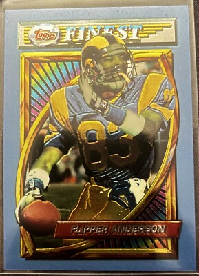 1994 Topps Finest Flipper Anderson Football Card #213 Los Angeles Rams NFL  