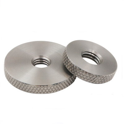 m8 steel burnish Flat knurled nut