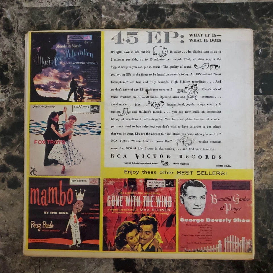 Hank Snow Just Keep A Movin 2x 7" 45 RPM EP Gatefold RCA VICTOR EPB-1113 Foto 3 de 4