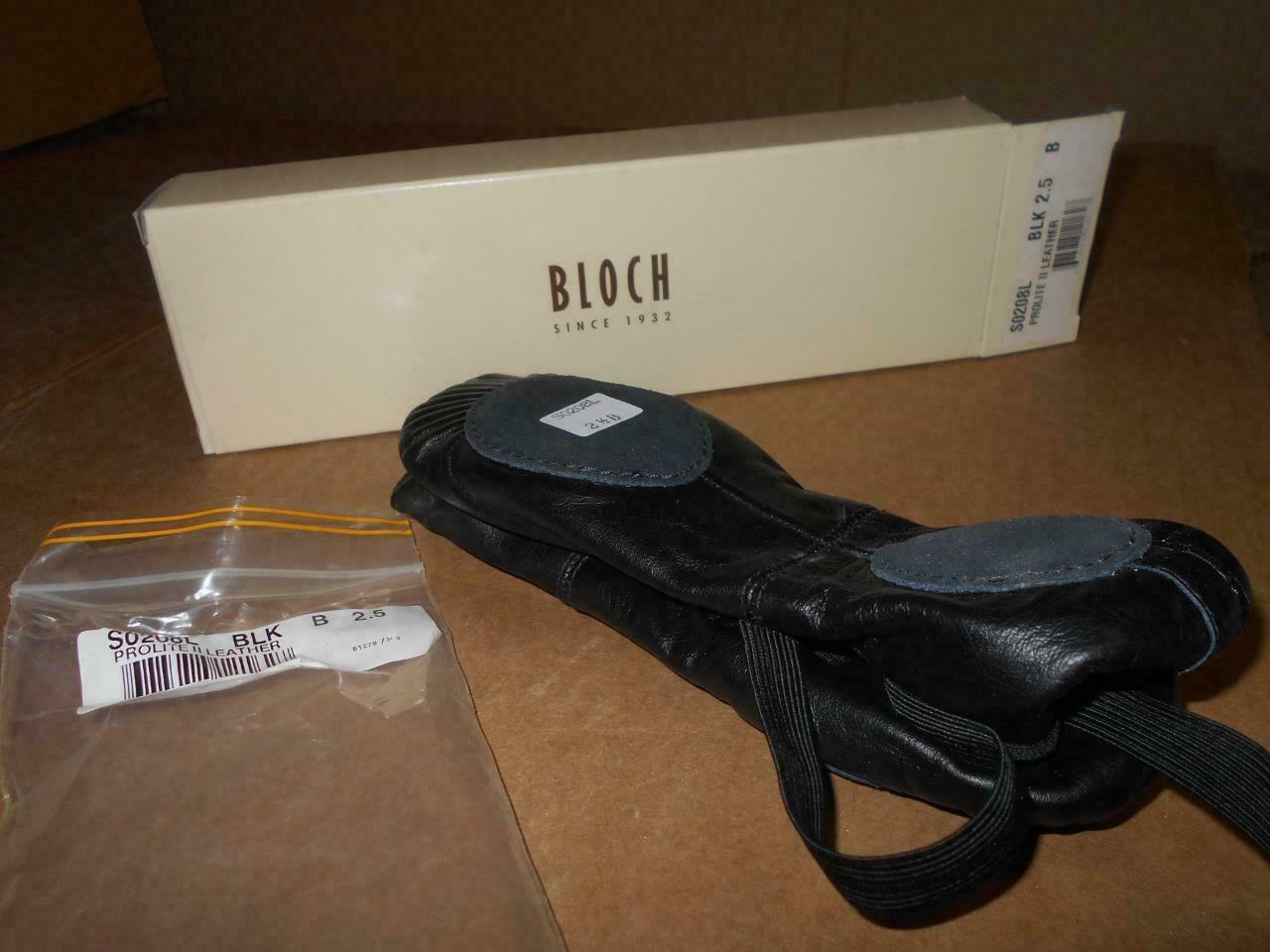 SAOLA Bloch Prolite II Pantofole da Balletto Nero Suola Spaccata S0208L 2 5 B ~