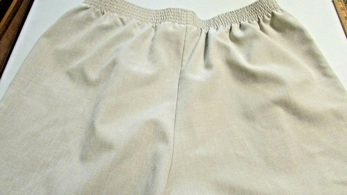 Women's Size 20 Light Tan Stretch Waist Poly Dress Pants By BendOver - Picture 4 of 4