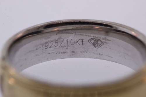 Anillo De Banda Milgrain De Oro Amarillo De 10K De Plata Esterlina De 6.5mm - Imagen 6 de 6