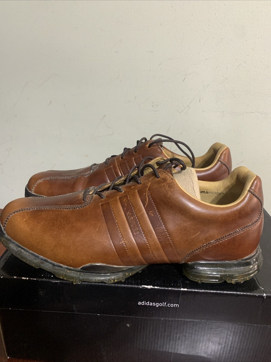 Adidas Adipure Z Mens Waterproof Brown Size 8 Golf Shoes New