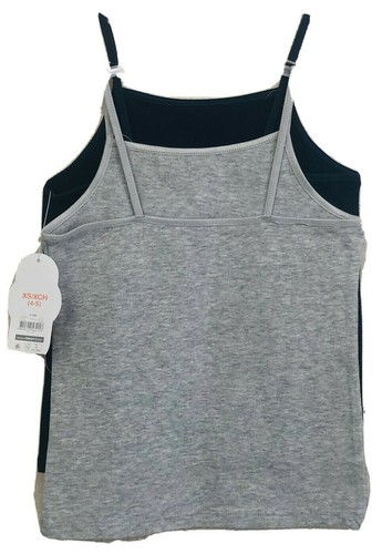 2er Set Wonder Nation Mädchen Trägertop Neu Einfarbig Sterne Stretch Baumwolle XS 4-5 5K36 - Bild 3 von 7