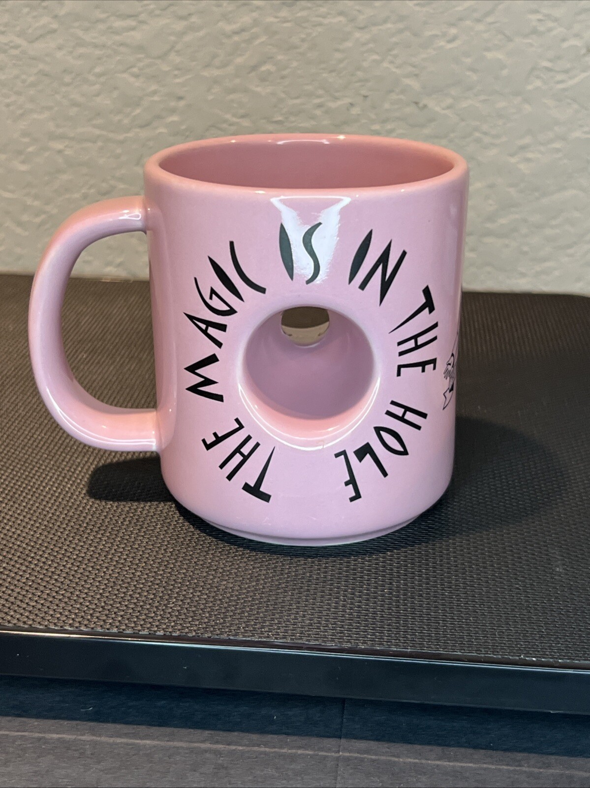 Voodoo Doughnut Pink Hole Donut Design Ceramic Coffee Mug - Brand New Unused with Free Shipping Included