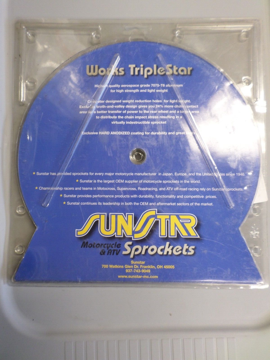 ロストGROCKET5,7 19,25 2,25 NOS Sunstar Rear Sprocket Fits: Yamaha YZ125 YZ250 YZ400 5