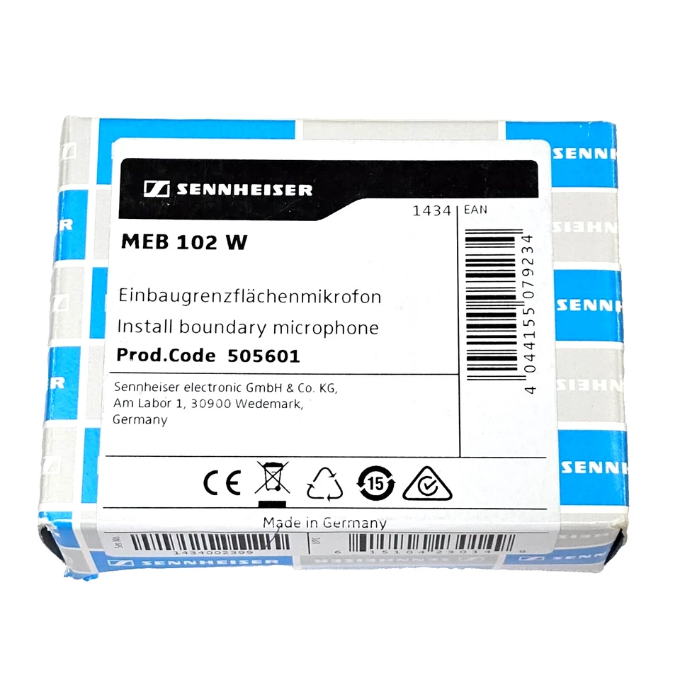 Sennheiser MEB 102 Omnidirectional Boundary Mini Microphone (White) Brand-New - Image 4 of 4