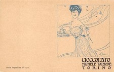 X808) TORINO CICCOLATO MICHELE TALMONE, ILLUSTRATORE ALEARDO TERZI.