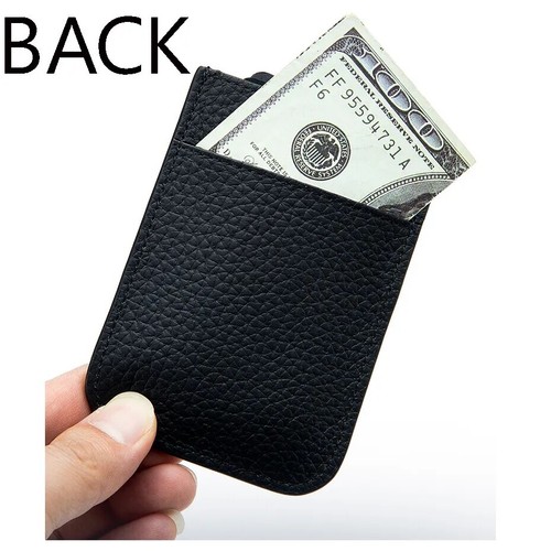 Men Front Pocket Minimalist Leather Slim Wallet RFID Blocking Credit Card Holder - Picture 4 of 32