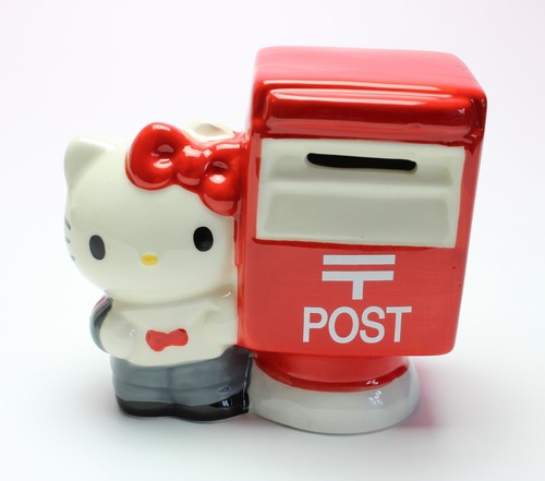 Hello Kitty Japón Correo Cartas Buzón Cerámica Dinero Banco de Monedas Nuevo en Caja - Imagen 2 de 9