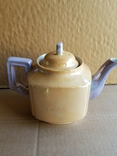 Midcentury Japanese Shellacware Teapot Handpainted - Picture 4 of 5