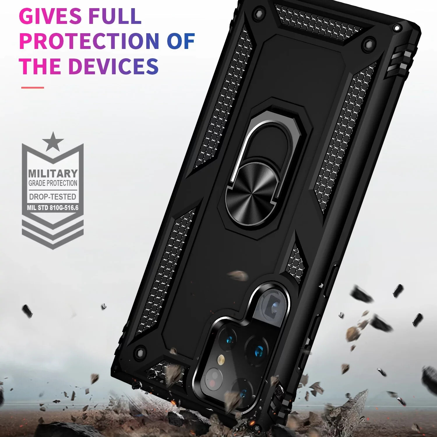 Samsung Galaxy S23 Ultra Case Military Grade Drop Protection Cover w/ Kickstand-image