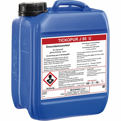 Tickopur J 80 U Entoxidationsmittel für Ultraschall 5 Liter Ultraschallreinigung