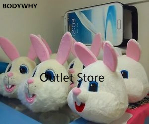 Rabbit Mascot Costume Suits Cosplay  Dress Outfits  Advertising Carnival Easter - Image 3 of 4