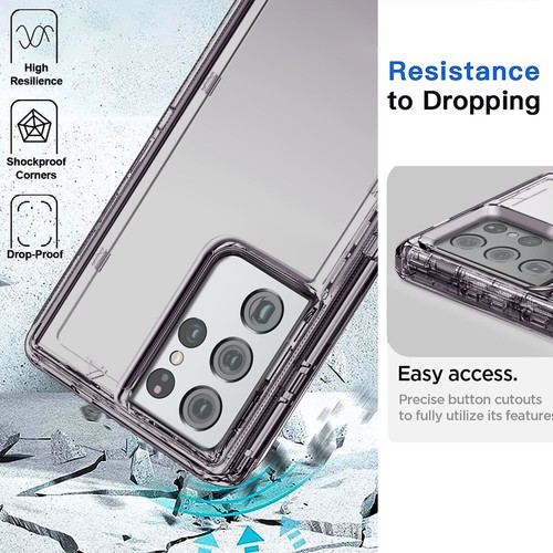 For Samsung Galaxy S21/S21+/S21 Ultra Case Clear Phone Cover / Screen Protector - Picture 23 of 36