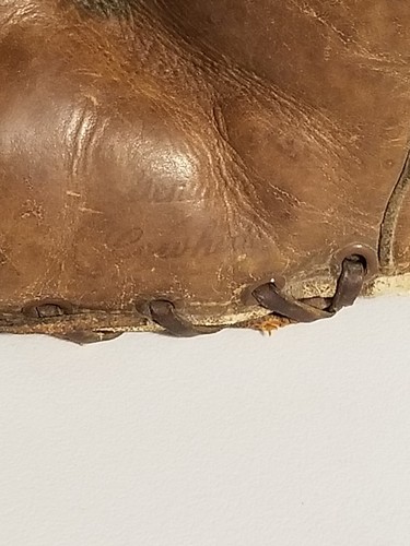 Guante de béisbol de cuero de vaca muy acolchado Nokona Ristankor años 50 G58 mano izquierda - Imagen 9 de 9