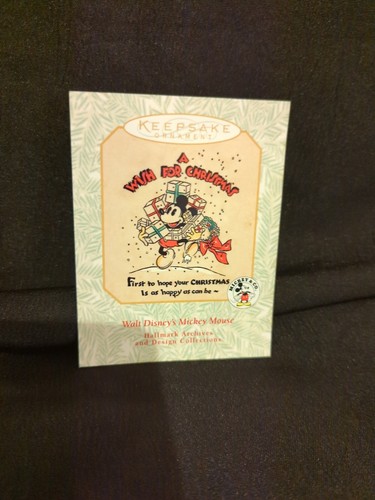 Hallmark Keepsake Ornament 1998 READY FOR CHRISTMAS Disney MICKEY MOUSE - Picture 9 of 14