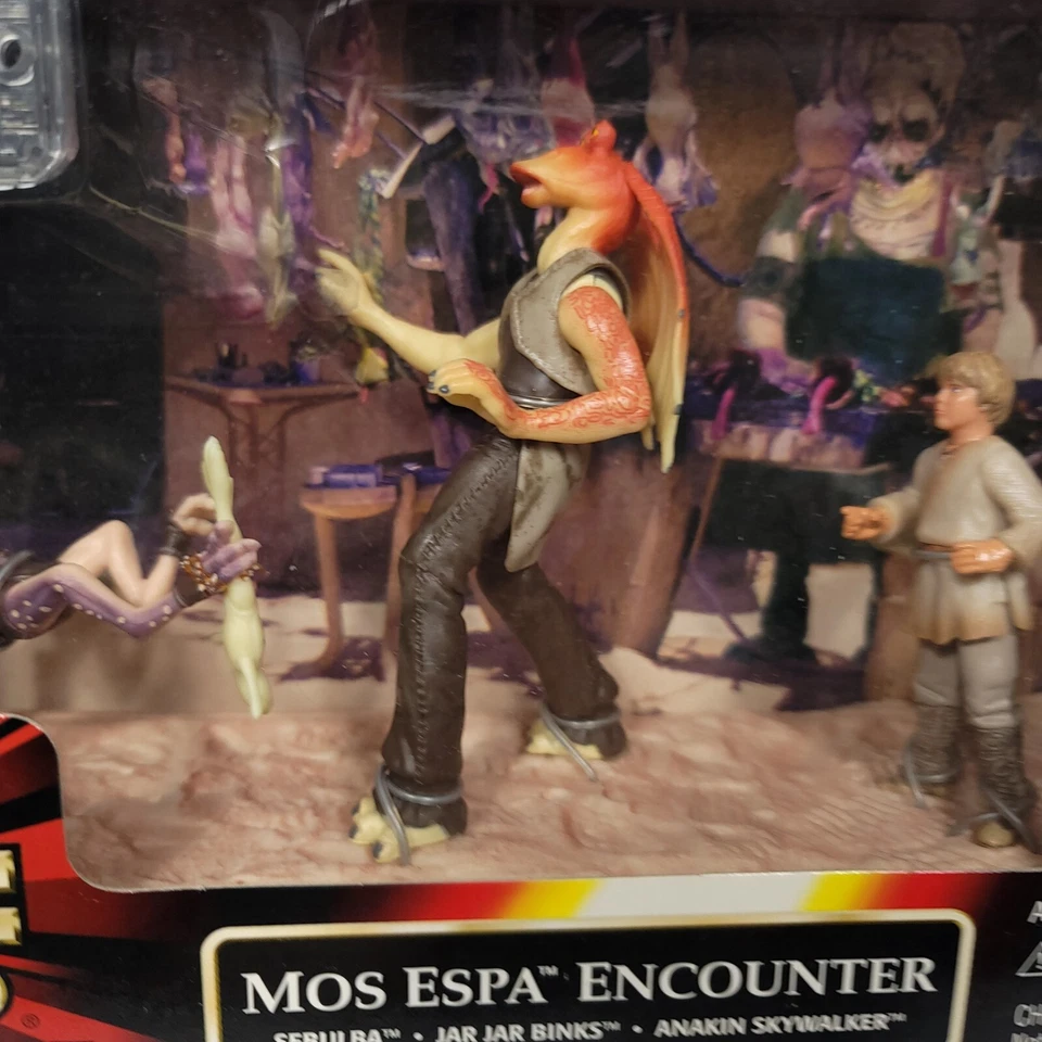 Star Wars Episode I: Mos Espa Encounter Sebulba jar jar Binks Anakin Hasbro NEW - Image 3 of 4