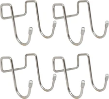 4Pack over Cabinet Hook Stainless Steel Multiple Use Kitchen Cabinet Drawer Cabi