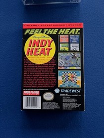 Danny Sullivan's Indy Heat NES Nintendo Box Manuale CIB Completo GIOCO 4 GIOCATORI