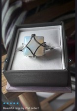  NEW SIZES STUNNING UNIQUE NATURAL 925 STERLING SILVER MOONSTONE RING