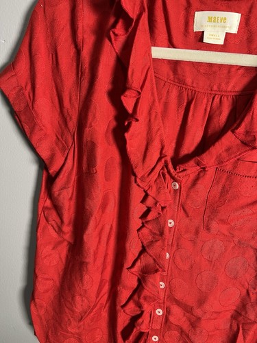 Anthropologie Maeve rotes Damentop – Small - Bild 2 von 8