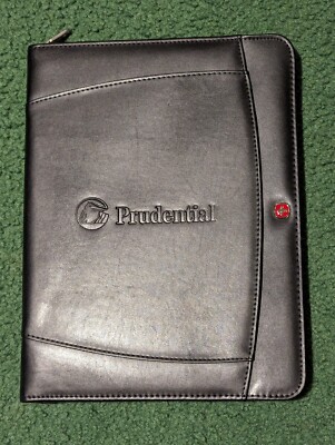 WENGER for Leed's - Padfolio Notebook Notepad Portfolio Binder Leather Zippered
