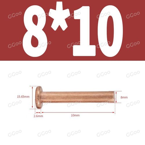 Remaches de cabeza plana redonda de cobre macizo 1/16" 5/64" 3/32" 1/8" 5/32" 3/16" 1/4" 1/3" - Imagen 74 de 83