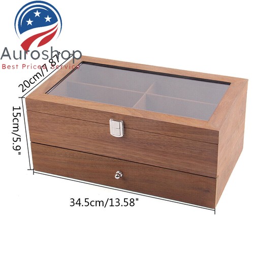 12 Slots Eyeglass Sunglasses Glasses Storage Display Grid Stand Case Box Holder. - Picture 5 of 13