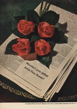 1949 Four Roses Whiskey: Wouldn’t You Rather Drink Four Roses Vintage Print Ad