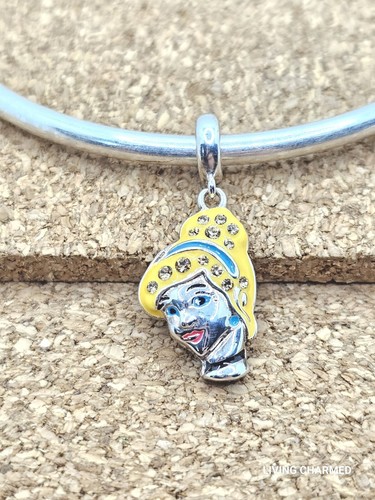 AUTHENTIC DISNEY CINDERELLA BELIEVE IN YOUR DREAMS 925 STERLING SILVER CHARM - Picture 2 of 3