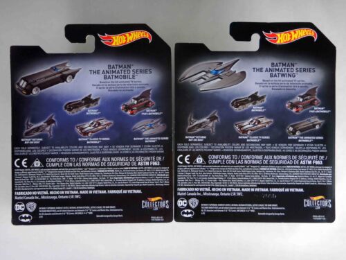 NEW Hot Wheels 1/50 BTAS Batmobile & Batwing (Batman The Animated Series) Matte - Picture 2 of 12
