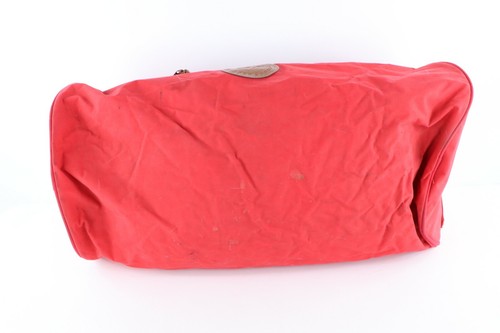 Vintage 90s Marlboro Country Store Spell Out Distressed Handled Duffel Bag Red - Picture 4 of 8