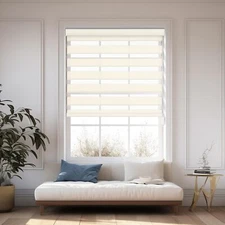 Changshade Window Shade Dual Zebra Roller Blind Horizontal Blind Easy to Install