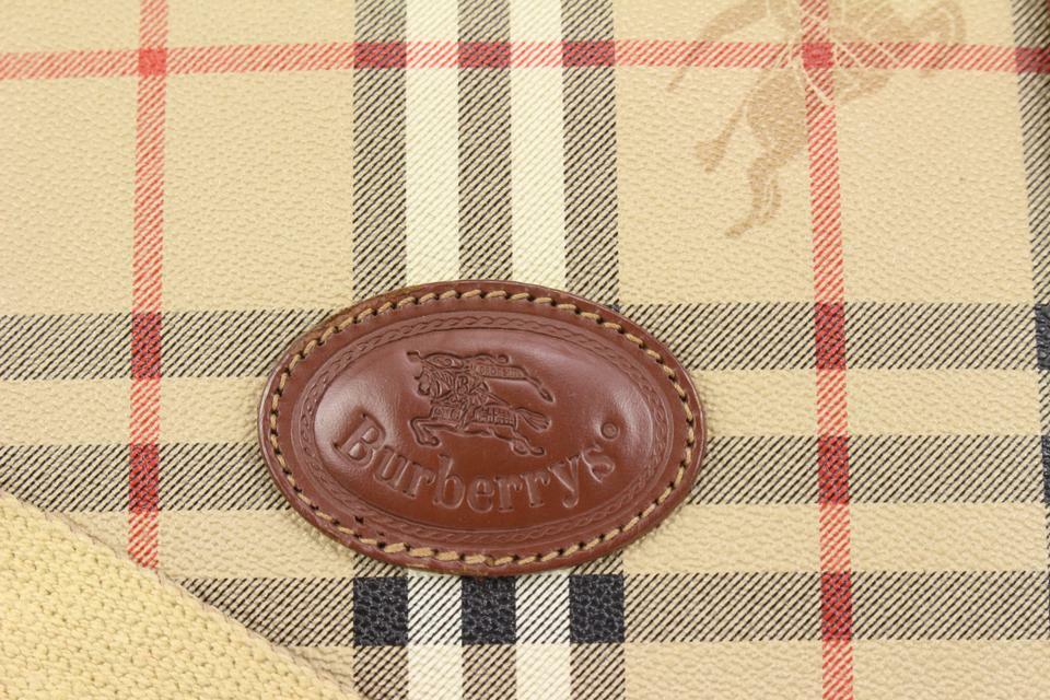 Burberry Beige Nova Check Boston Duffle Bag with Strap Burberry Beige Nova Check Boston Duffle Bag with Strap