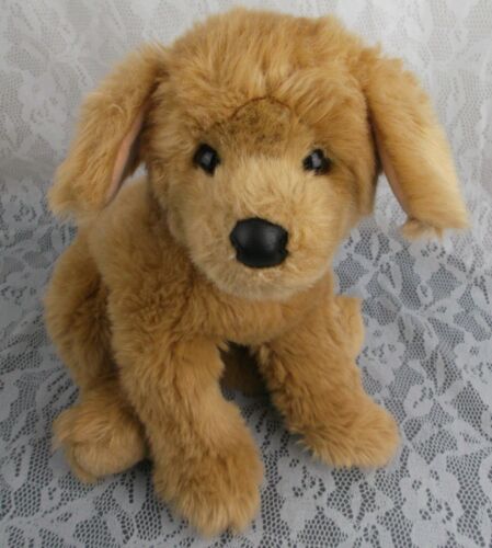 Douglas Puppy Plush 14" Dog Golden Tan Brown Long 12" Sitting Stuffed Animal Toy - Picture 1 of 12