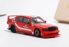 ZD DCM 1:64 Red 190E W201 EVO Sedan Racing Sports Model Diecast Metal Car BN